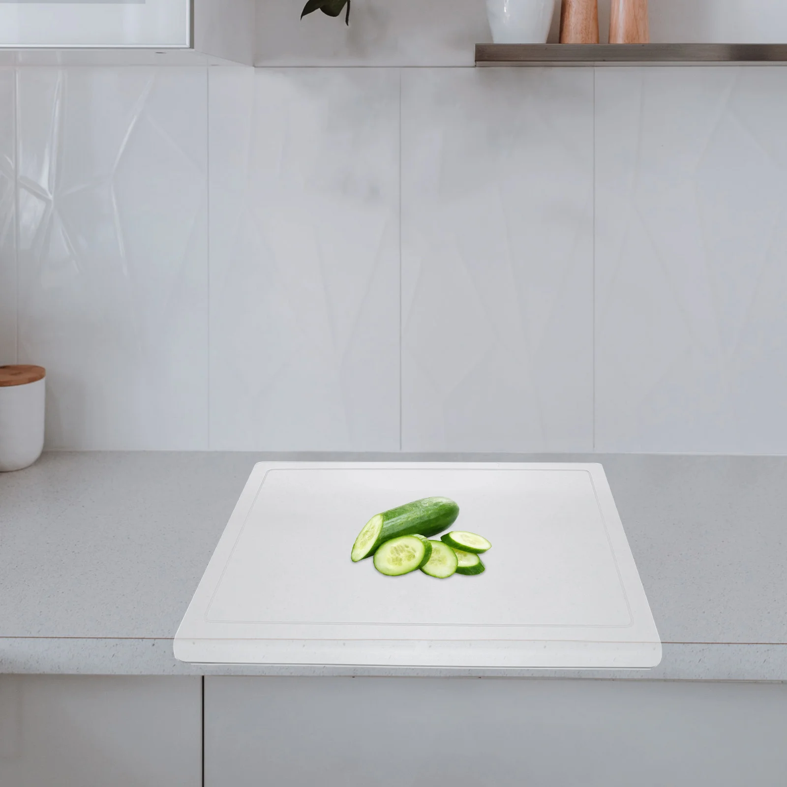 

Acrylic Cutting Board Transparent Non Slip Kitchen Countertop Cutting Board for Fruits Vegetables Cooked Food