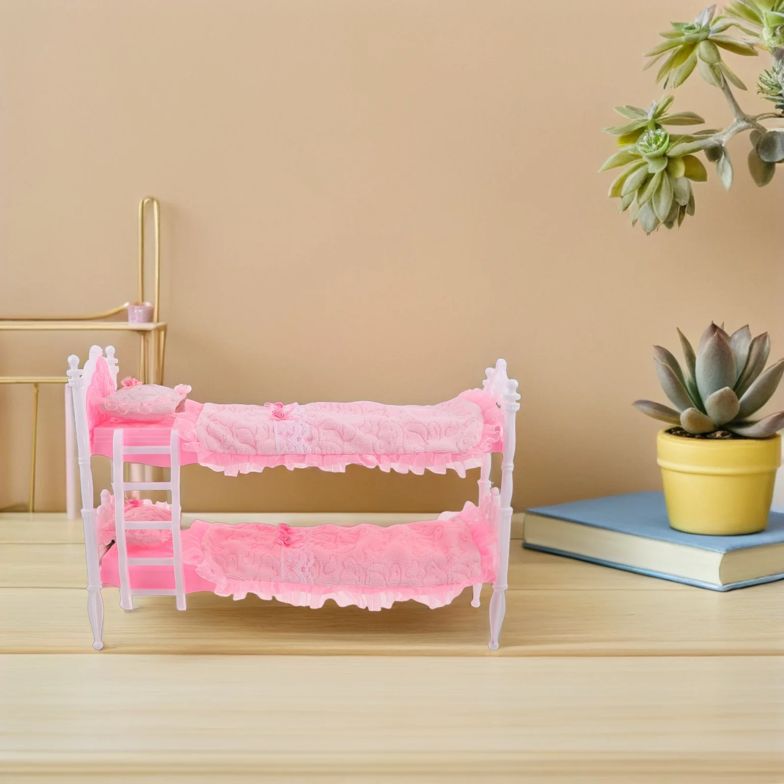 

30Cm Multi Tier Bed Frame Minimalist Look Structure Great for Tiny Room Layout and Display Setup