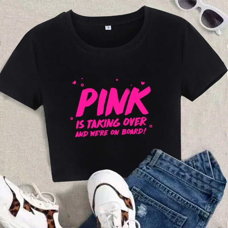 New Mean Girls Clothing T-shirt We Wear Pink Burn Book Font Wednesday Shirt We Wear Pink Mean Girls Movie Crop Top