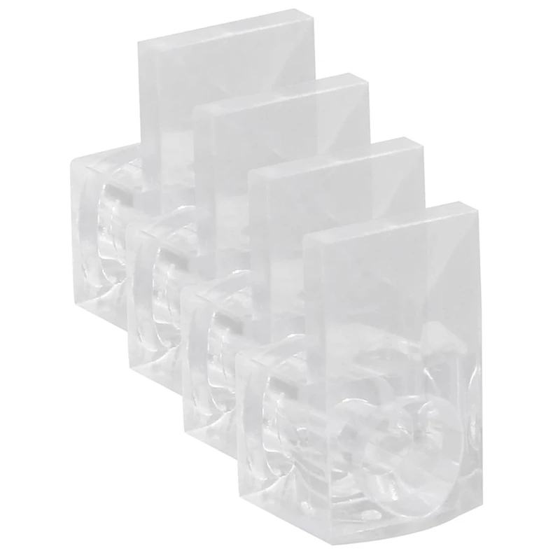 50 ชิ้น 3/8 ผู้ถือกระจกคลิป, คริสตัลพลาสติกใสกระจกคลิปยึด, แก้ว Retainer คลิปชุดสําหรับคงที่ Mirror-AT64