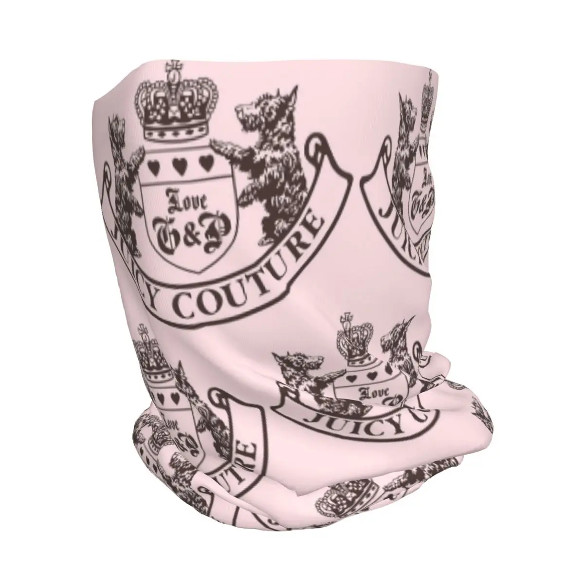 Y2k Juicy Couture Crest Bandana Neck Gaiter Wrap Scarf Multi-use Headwear Beanies Hat for Men Women Adult Washable