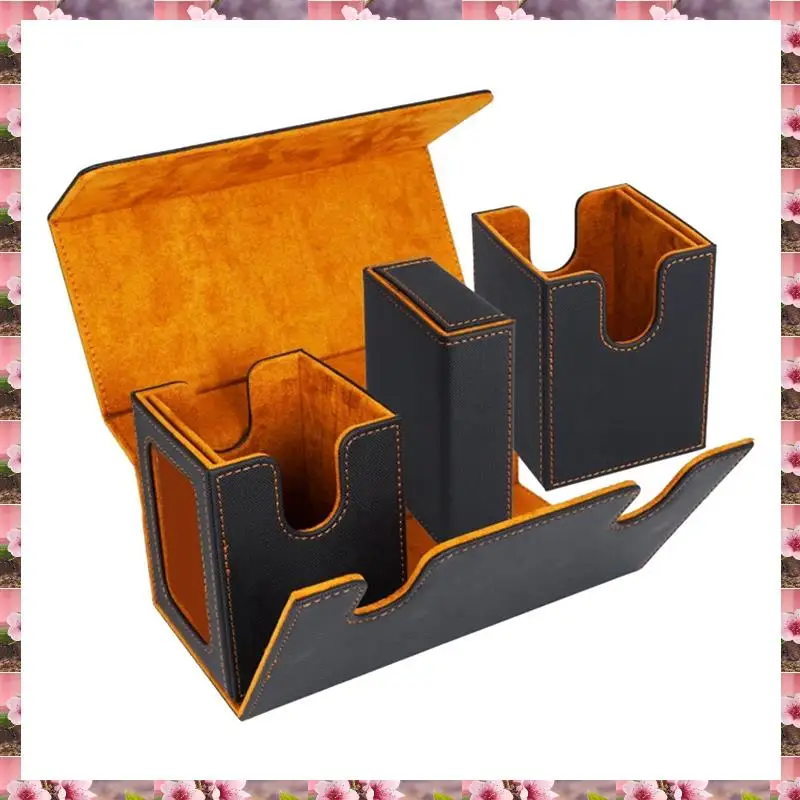 

2025 Card Storage Box For 200+ Cards,3-In-1 Card Deck Case, Card Organizer With 4 Dividers,Card Storage Box For 200+ Cards,3-In-