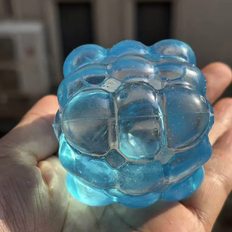 Maltose Bubble Cube Transparent Squishy Toy Squeeze Slow Rising for ADHD Autism Fingertip Play With Decompression Sensory Toy