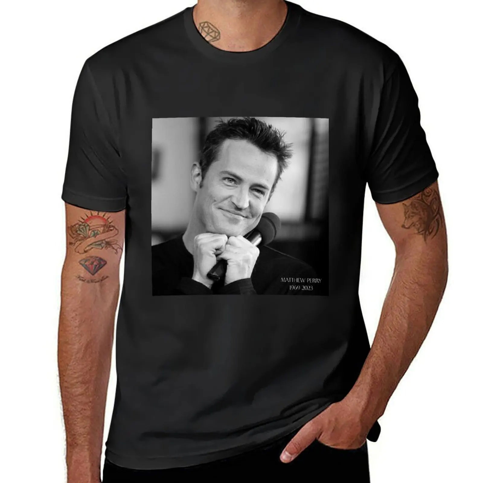 Matthew Perry 1969-2023 T-Shirt boys animal print vintage clothes plain blanks oversized t shirts for men