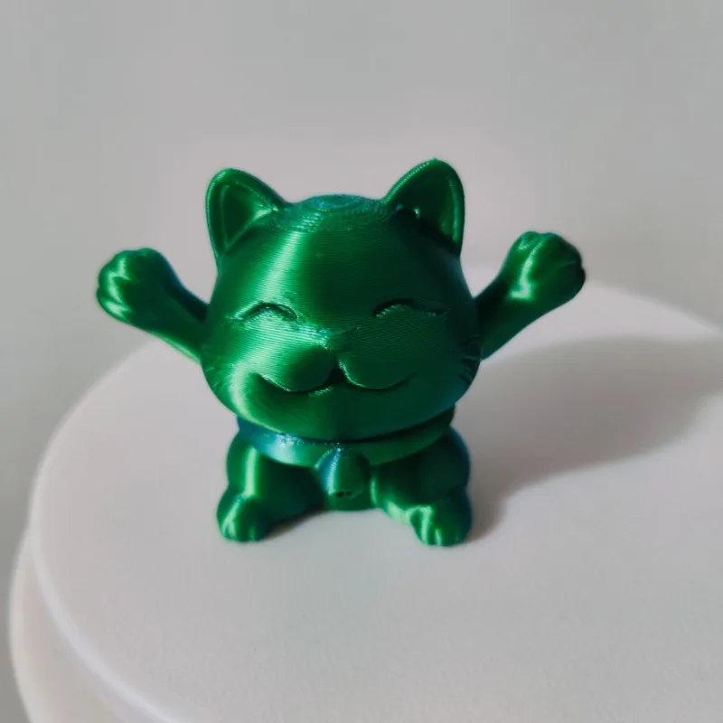 3D Printed Retractable Kitten Creative Stress-relieving Toy Desktop Ornament Toys Cute Retractable Figure Colorful Party Fun Toy