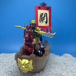 Ancient Times Warrior Action Figures Guan Yu Battle steed Building Blocks Kid Gift Toy Model Mini Movies Characters Compatible