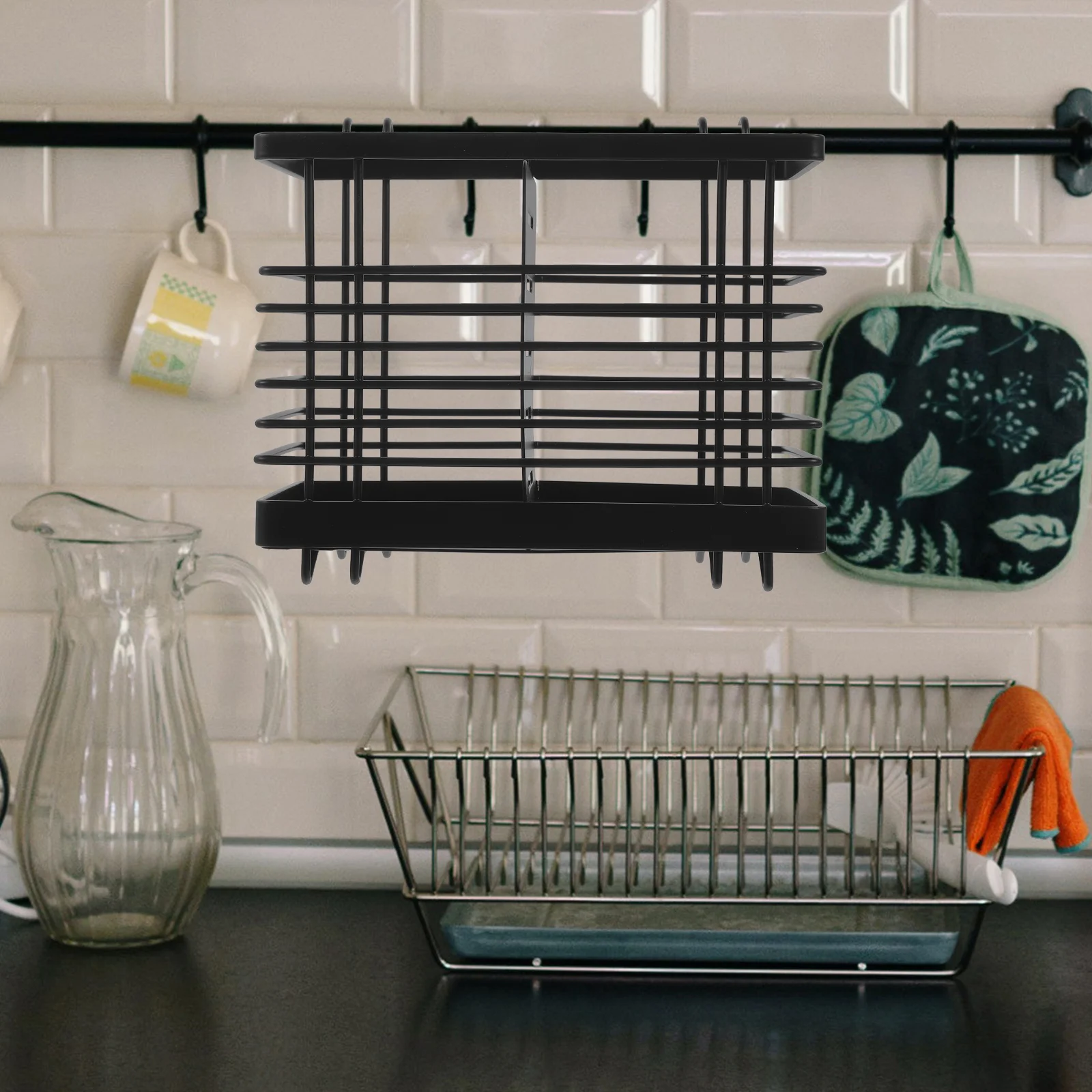 

Cutlery Storage Rack Chopstick Holder ganizer Kitchen Counter Spoon Fork Utensil Drying Basket Gadgets Tableware Canister