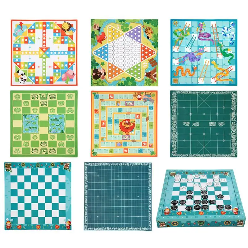 Learning Games For Kids Math Learning Dice Board Game Portable Multi-Functional Chess Game For Birthday Thanksgiving Day