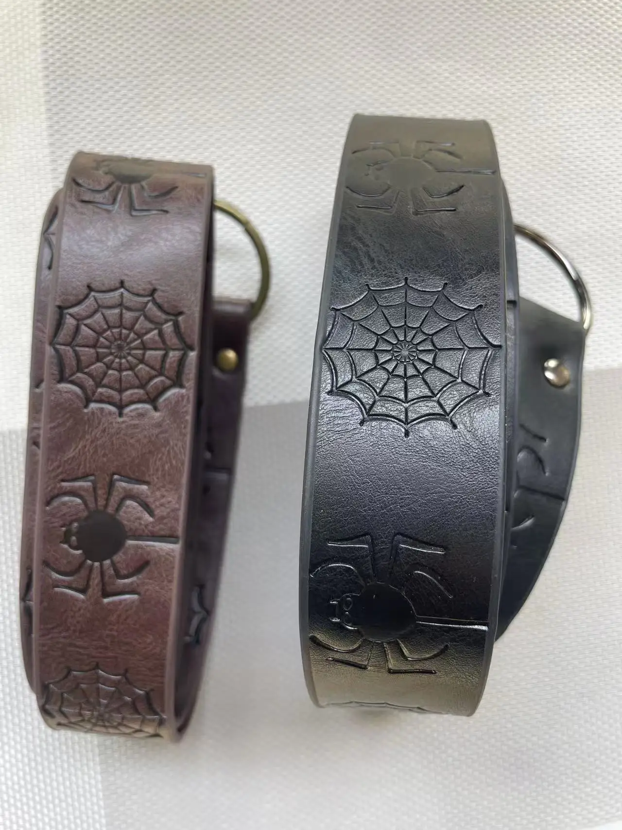 1 Belt 1.6 Meters Long Medieval Viking Retro Belt Halloween Cosplay Renaissance Knight PU Belt Spider Net Embossing Waist Cover