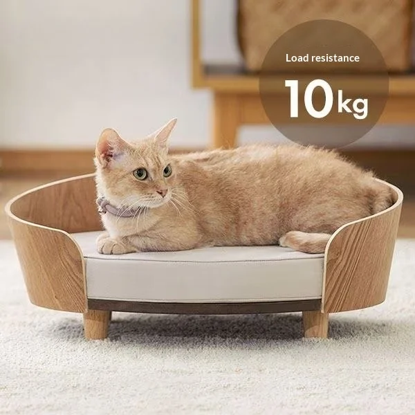 Cama de madera desmontable y lavable para perros y gatos - imagen 3