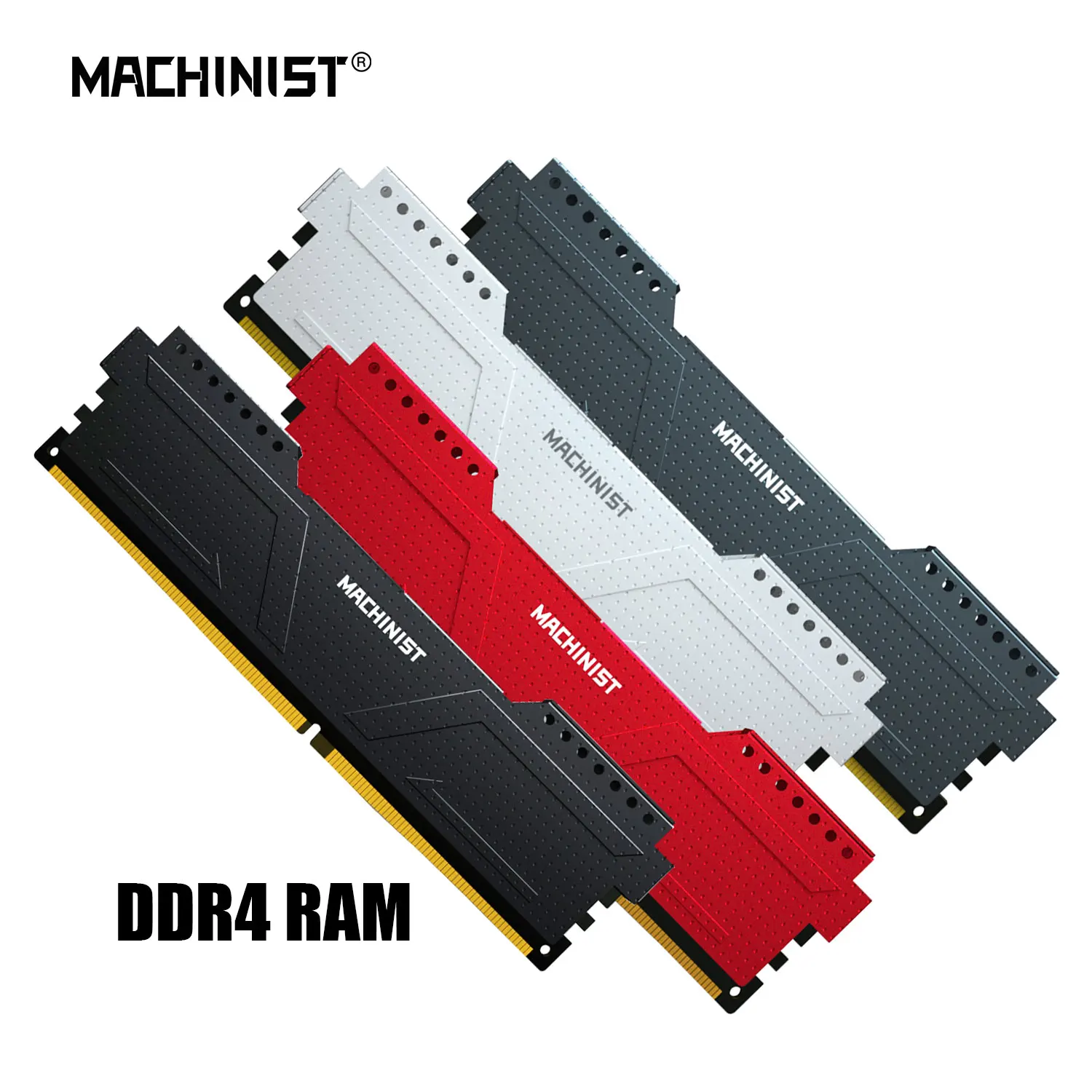 

MACHINIST DDR4 RAM 8GB 2133HMz 2666HMz 3200mhz Desktop Memory with Heat Sink DDR4 RAM PC DIMM for X99 K9 PR9 MR9A motherboards