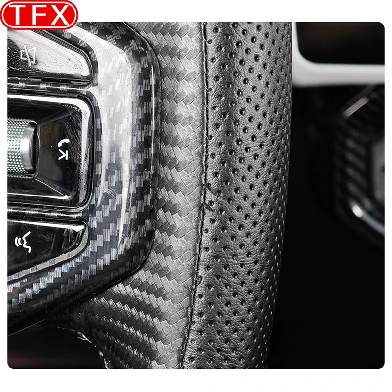 For Chery Jetour T2 2024 2023 Car Styling Hand-sewn Non-Slip Breathable Leather Steering Wheel Cover Auto Interior Accessories