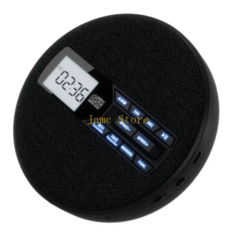 LX0B Compact ABS Disc Player With Bluetooth-compatible 5.0 And Stereo Speakers Music Player Perfect For Home And Outdoor Use