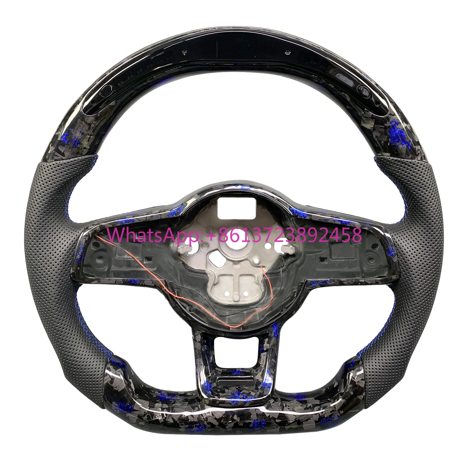 

Customized Forged Carbon Fiber Steering Wheel for Volkswagen Golf 7th 2.0T GTI 2015-2019 Led Rpm Display