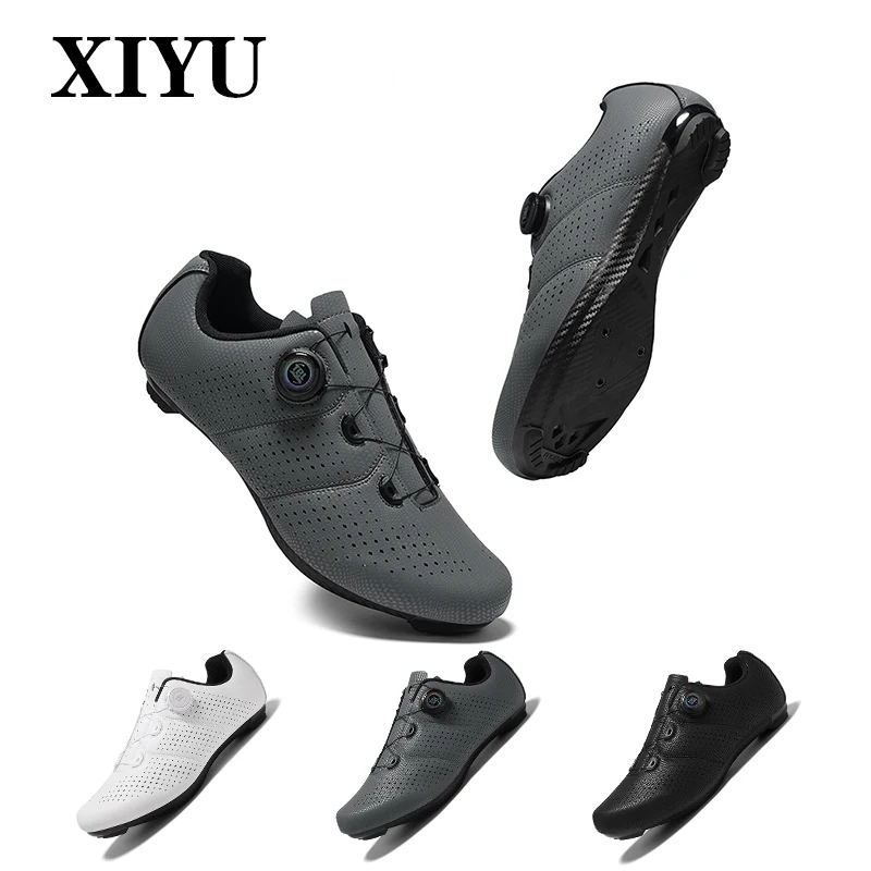 

XIYU велосипедная обувь для соревнований, самоблокирующаяся велосипедная мужская спортивная обувь для шоссейного велосипеда, женская легкая горная велосипедная обувь с замком SPD