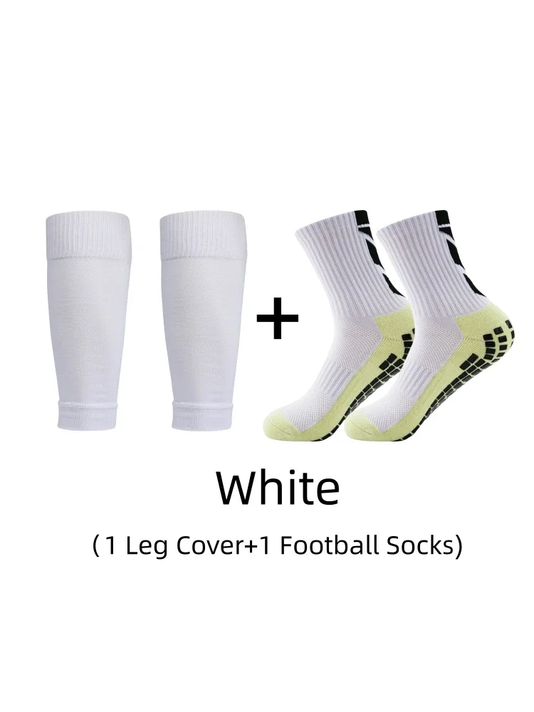 1 Pair of Glued Non Slip Sports Socks Men Women 2025 New Solid Arrow Football Socks and Leg Protection Socks