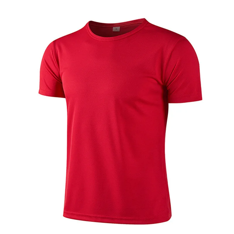 Maillot de sport à séchage rapide pour homme, t-shirt de course, de football, de jogging, de fitness, 1 pièce