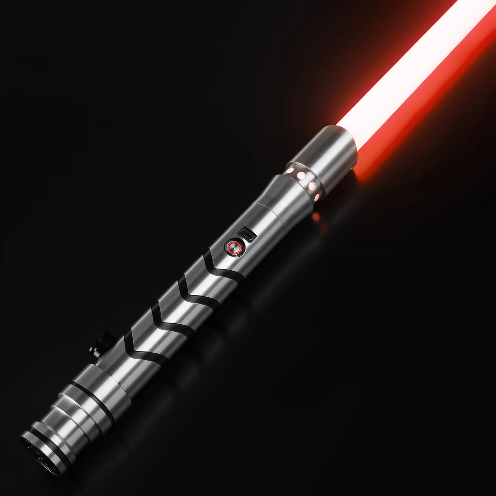 DamienSaber Bluetooth Lightsaber Xeno3.0 Pixel Heavy Dueling Light Saber Smooth Swing Metal Hilt Laser Sword with 34 Sound Fonts