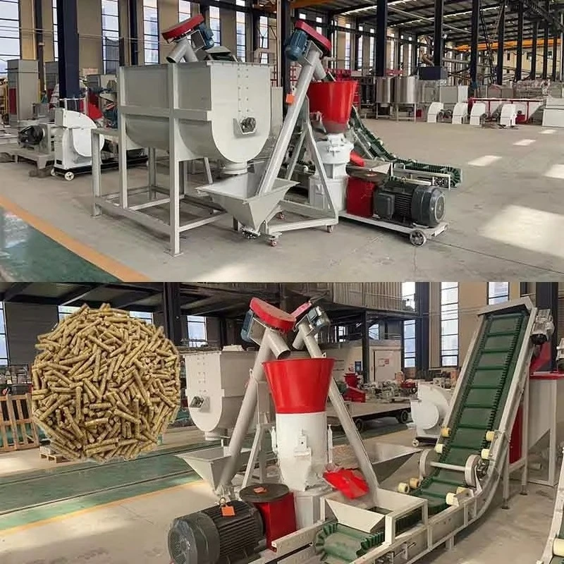 Chicken Feed Line Mini Poultry Cattle Feed Pelletizing Production Line Automatic Pig Food Manufacturing Plant Price