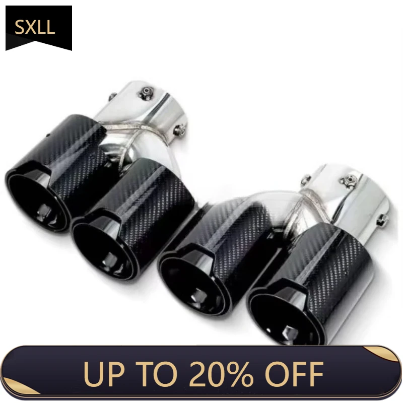 

SXLL M330 M340-19-21 Exhaust System Exhaust Pipe Muffler Tip High Performance Stainless Steel Carbon Fiber Surface Racing Car