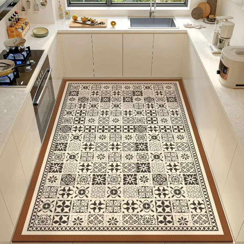 Alfombra de cocina de cuero PV - Home Decor Online Free reseña y precio