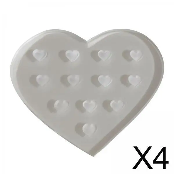 

Heart Shaped Crystal Eyelash Glue Organizer Transparent Pallet for Extended Eyelashes and Lifting Kit Use