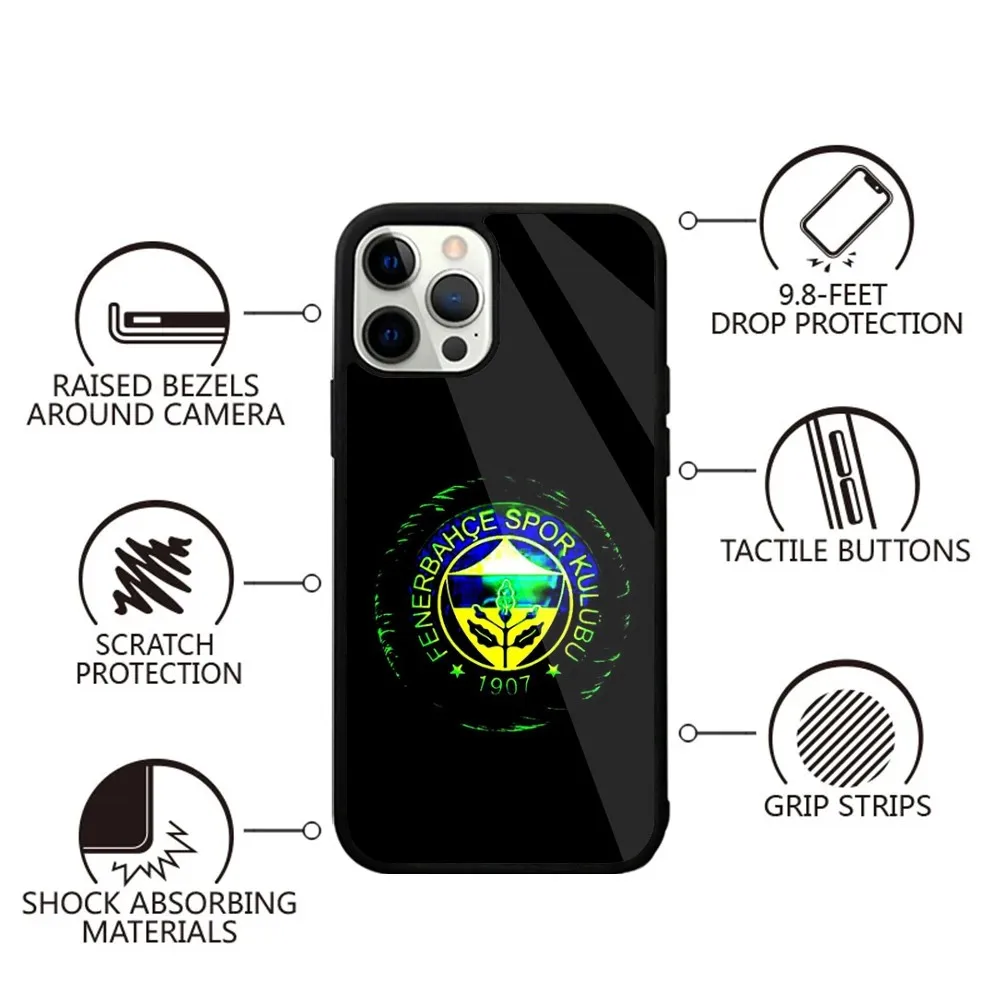 T-Turkey Fenerbahce-E Phone Case For iPhone 15,14,13,12,11,Plus,Pro,Max Mini Magsafe Magnetic Wireless Charging