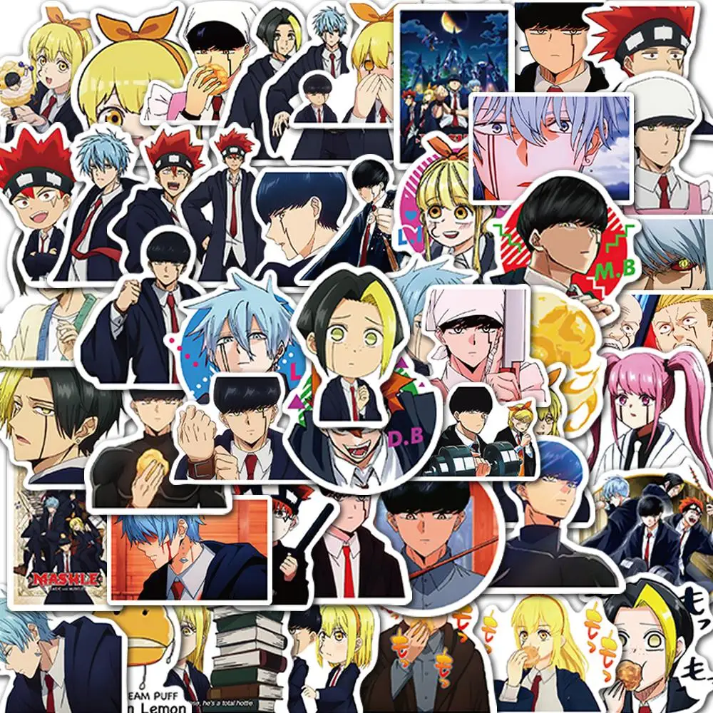 

10/25/50PCS Anime Mashle: Magic and Muscles Stickers Decor Suitcase Phone Laptop Motorcycle DIY Decals