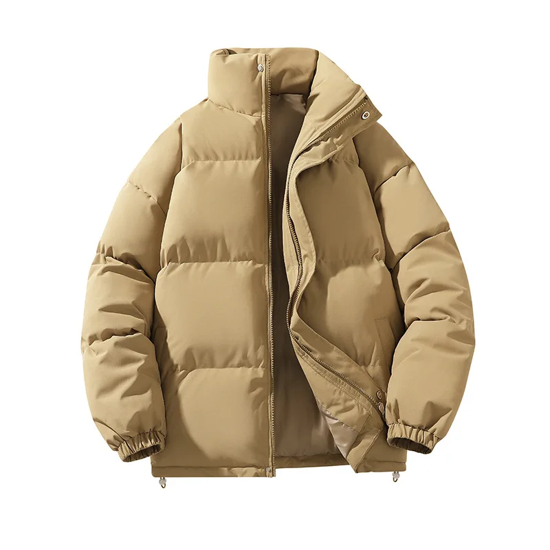 Nova moda masculina inverno gola para baixo jaquetas quentes parkas masculino casual mais grosso casacos de inverno homem fino ajuste jaquetas curtas 3xl