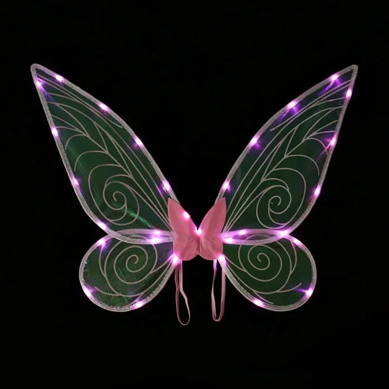 Novelty DIY Fairy Wings with LED Lights and Colorful Decoration for Birthday Party