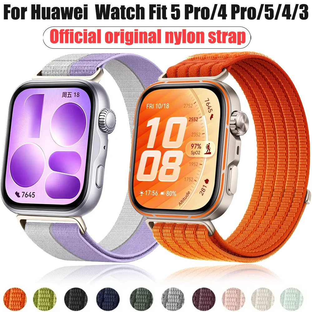Bestseller Nylon Strap for Huawei Watch Fit 5 Pro/4 Pro Sports Breathable Original Bracelet Band for Huawei Fit 5/4/3 Correa