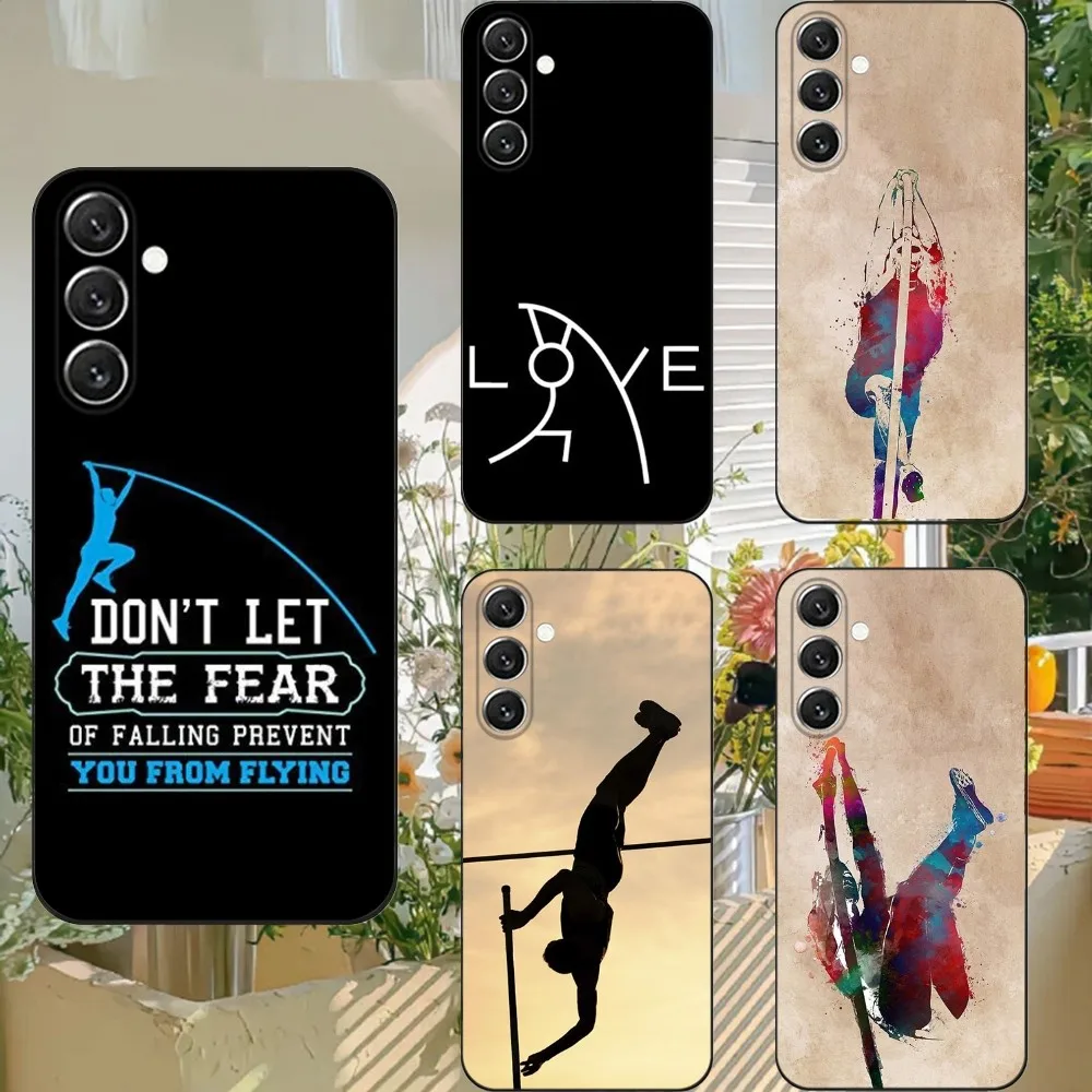 Pole Vault Sport Phone Case For Samsung S21,S22 Ultra,S20,S30 plus,S22 plus,S23,S30 ultra 5G Silicone Cover