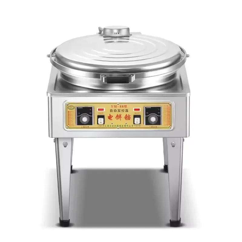 Automatic Electric Pancake Maker Large Capacity Desktop Vertical Crepe Machine Constant Temperature Control Non Stick Cooking