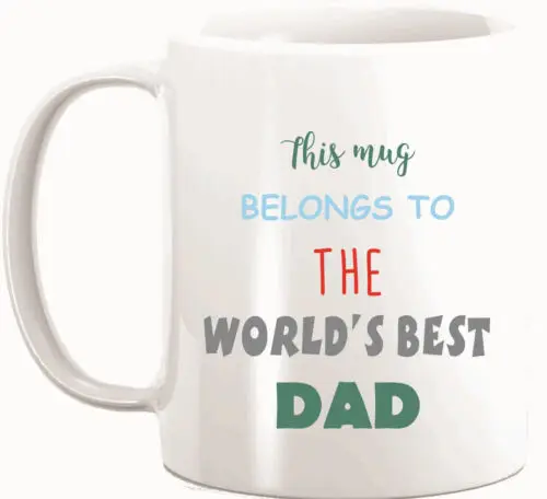 

Worlds Best Dad Coffee Mug Family Gift Fathers Day Present