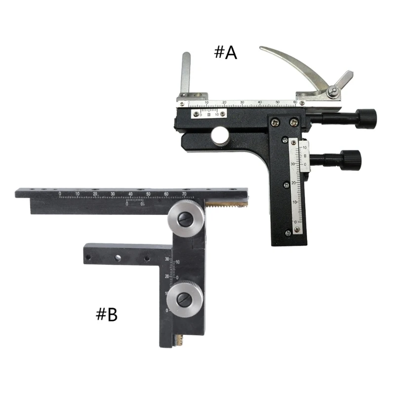 Mechanical X-Y Moveable Stage for Microscope, Microscope Caliper Moveable with Scale Manual Lift Stage