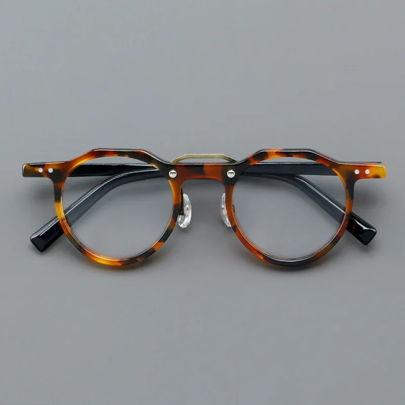 5805 New designer glasses High quality fashion tortoiseshell frames Student myopia optical glasses can be engraved LOGO