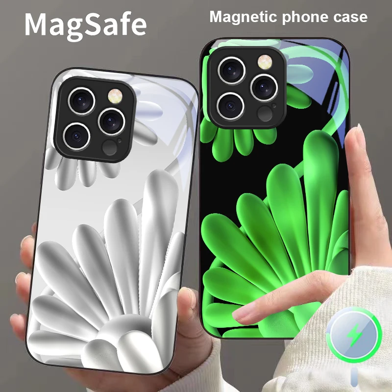 Градиентные оранжевые цветы для iPhone 16 15 P ro 14 13 Plus 12 mini 11 Pro Max XR Xs X 7 8 22 16E 16ProMax Чехол для телефона Magsafe Glass Градиентные оранжевые цветы для iPhone 16 15 P ro 14 13 Plus 12 mini 11 Pro Max XR Xs X 7 8 22 16E 16ProMax Чехол для телефона Magsafe Glass