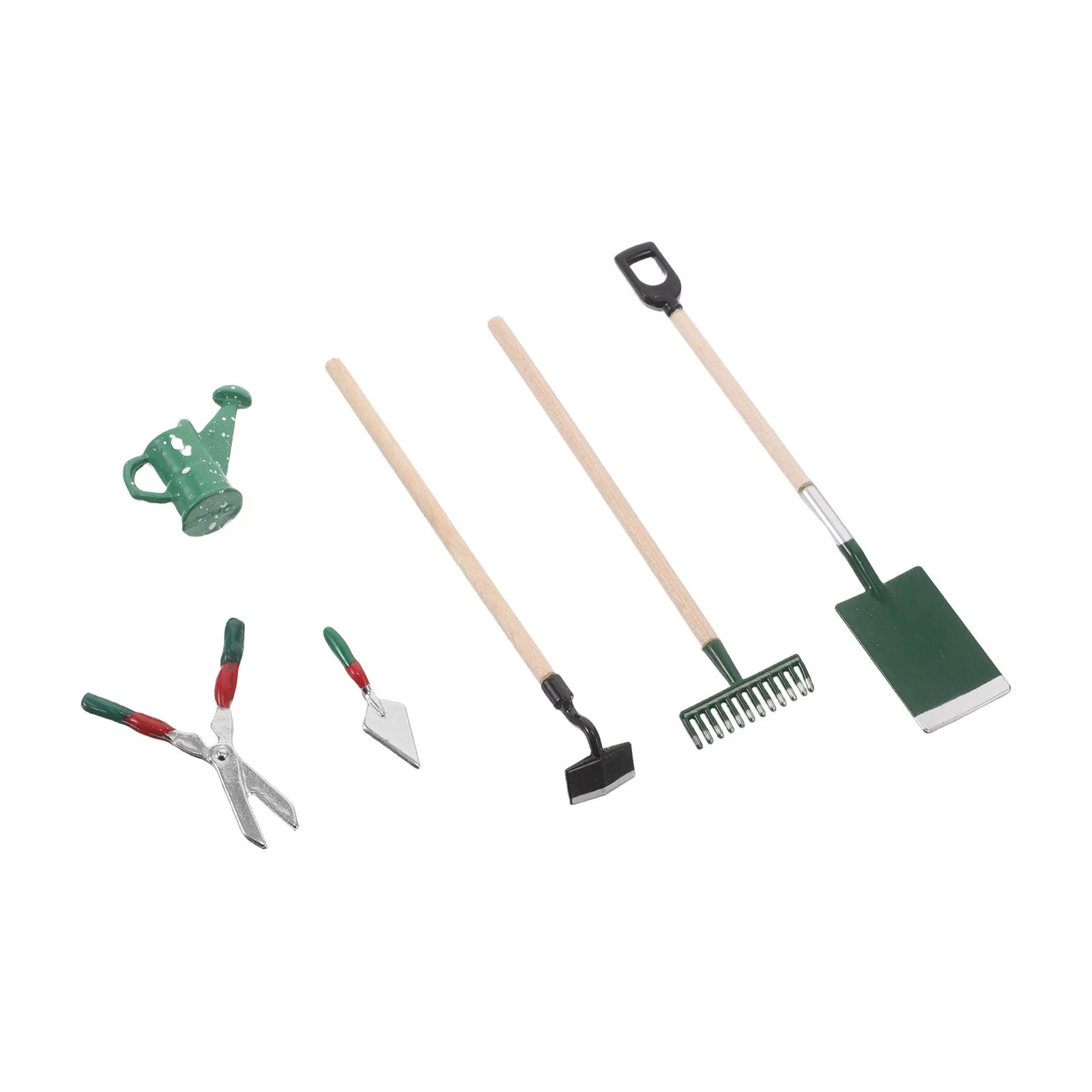 

6 Pcs Micro Garden Tools Dollhouse Accessories Watering Can Yard Supplies Miniature Shovel Fairy Simulation Farm