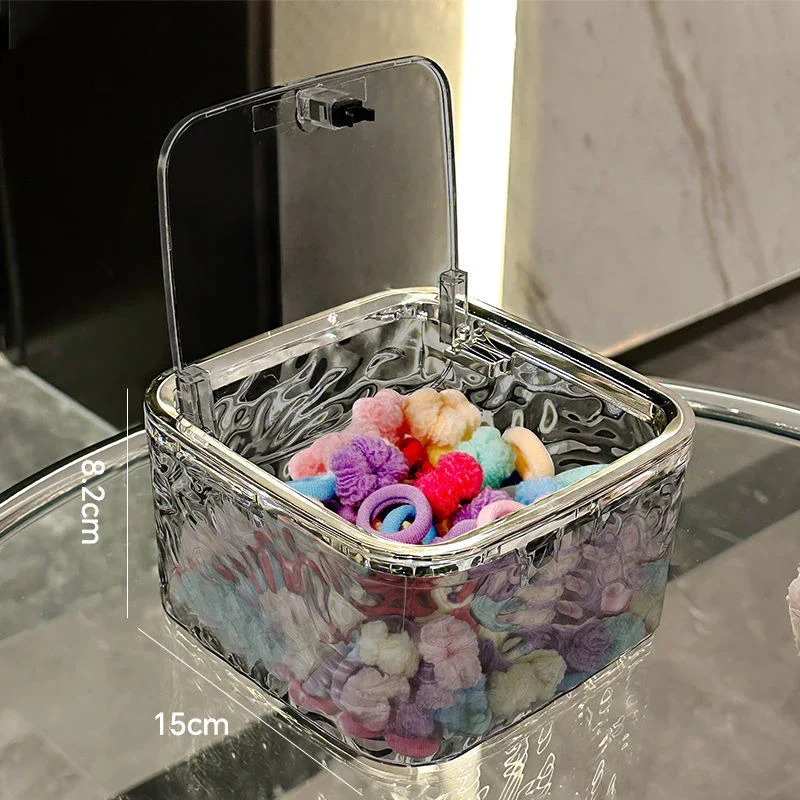 Storage Box Organizer Boxes Bathroom Accessories Jewelry Makeup Stationery For Home Desktop Hair Clip, Hair Loop Organization