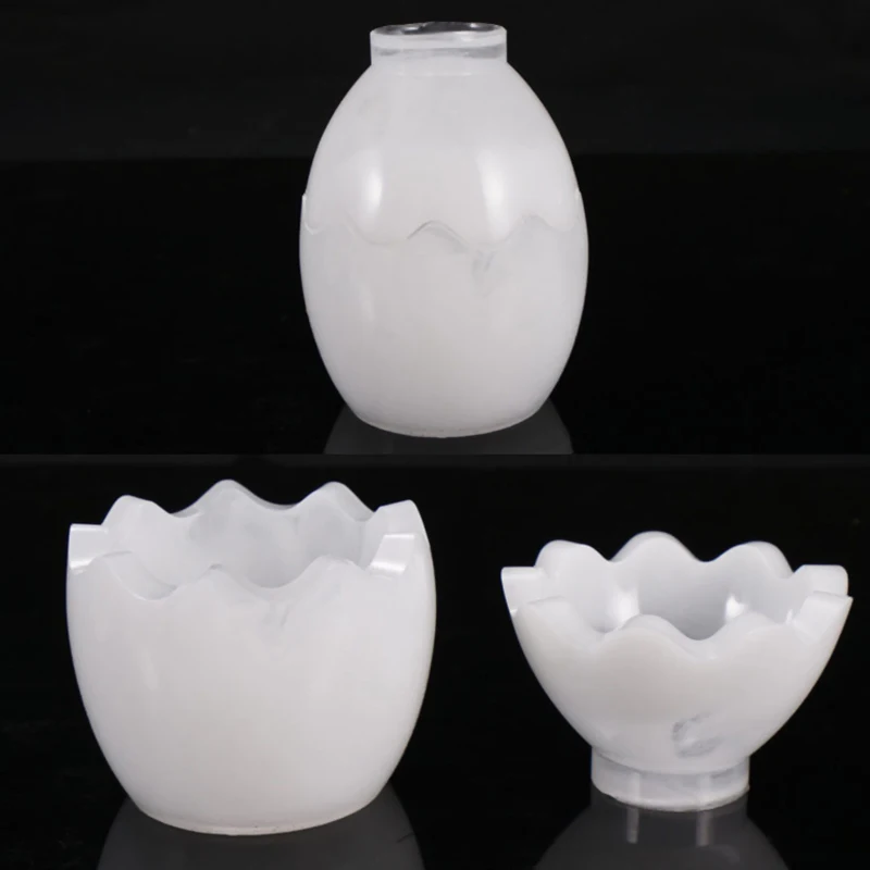 

Egg Shape Candle Jar Silicone Molds Storage Box With Lid Mold Egg Candle Cup Decoration