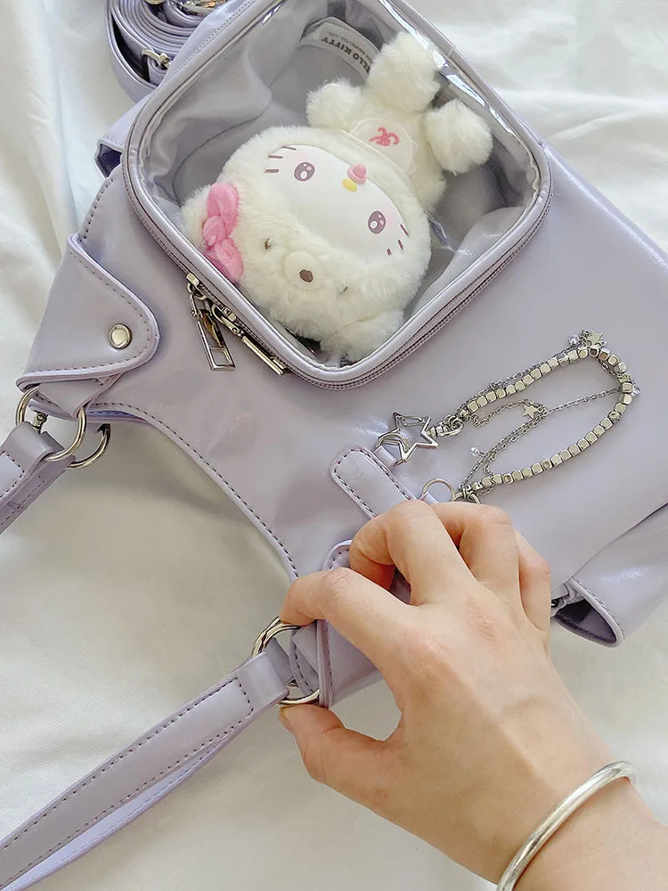 Original Korean Polka Dot Girls' Small Handbag Second-dimensional Crossbody Bag Sweet and Cute Shoulder Bags for Women