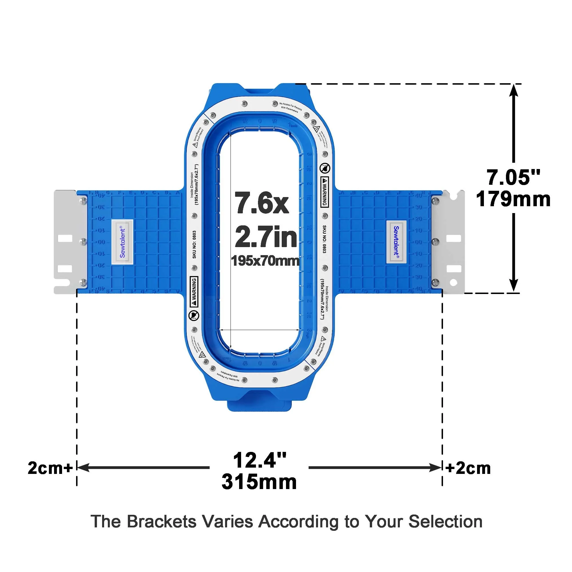 Sew Tech PRH180 Embroidery Hoop 5.1x7.1 Inch | For Brother & Babylock Embroidery Machines