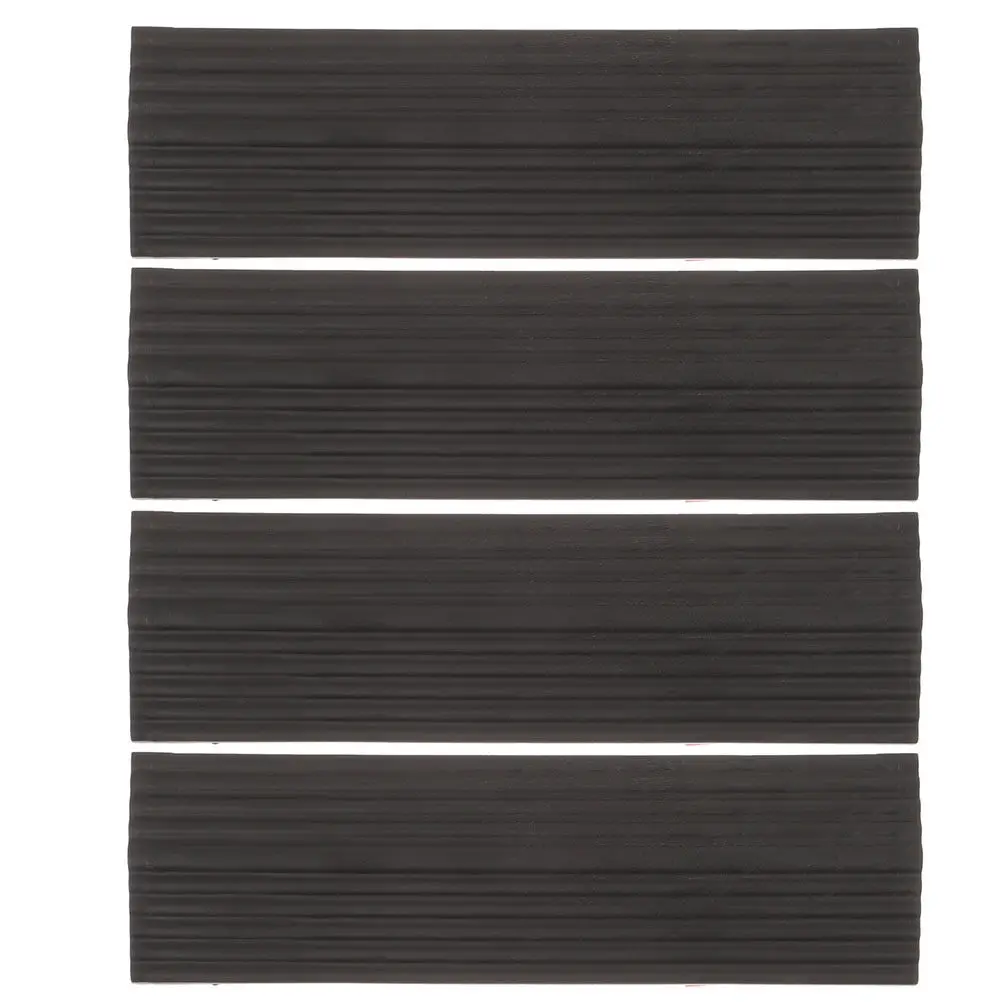 

4Pcs Rubber Sweeping Robot Ramp Pad Textured Non-Slip Threshold Mat Lightweight Portable Home Doorstep Entry Ramp for Vacuum