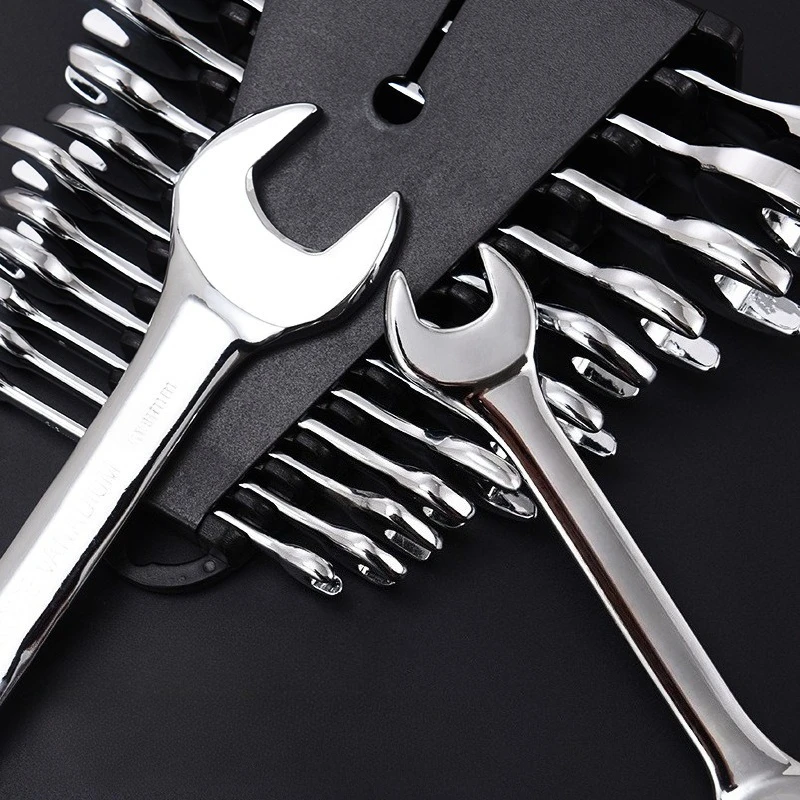 Mini Thin Double Open-end Wrench Hand Tools Open End Wrench Stainless Steel Dual-purpose Wrench 8 To 19 Mm Available Car Tools