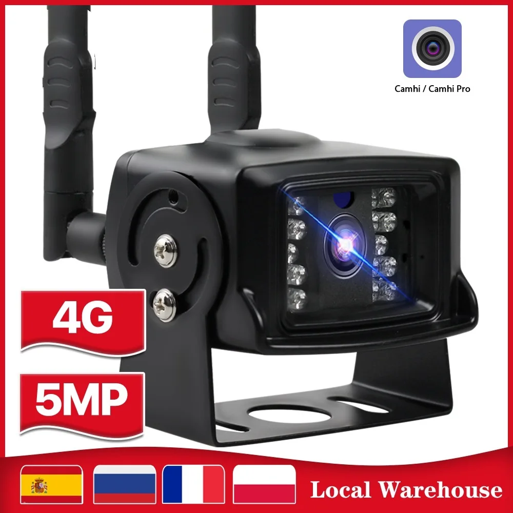 

New 4G Camera IP 1080P 5MP HD 3G Sim Card Camera Metal Case Outdoor WIFI Camera Wireless MINI CCTV P2P For Car APP CamHi