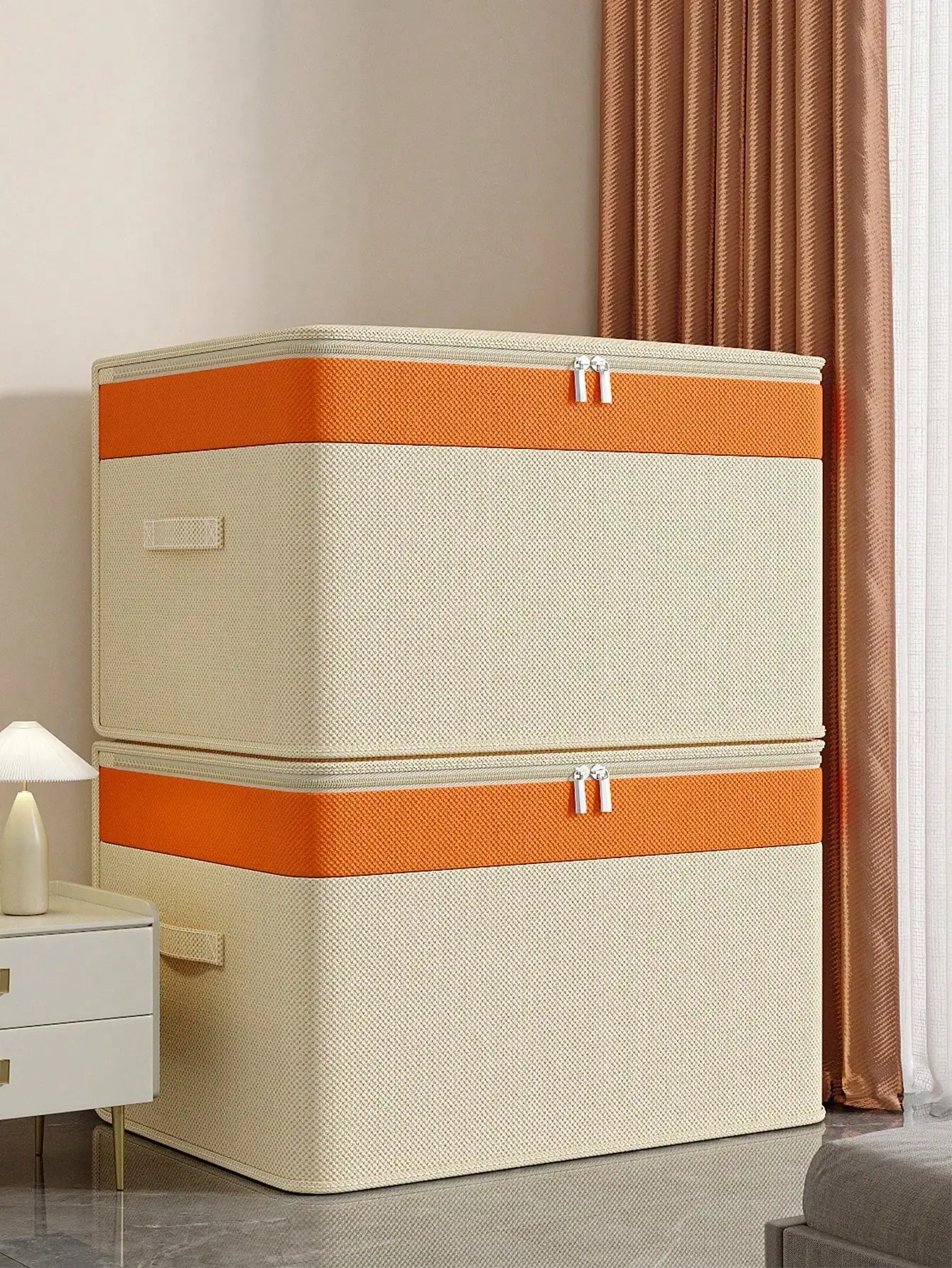 1pc Large Capacity Clothing Storage Bag - Ideal For Organizing Seasonal Clothes, Jeans, Jackets, Blankets, Pillows (Provides Dust Protection), Toys And Household Items. This Portable And Foldable Storage Organizer Is Great For Wardrobe Organization; Its C