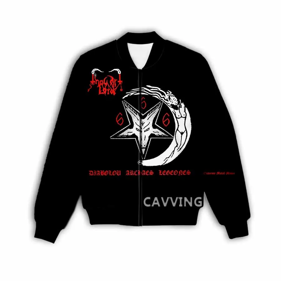 CAVVING 3D Printed  Thou Art Lord  Rock  Zipper Bomber Jackets Men Overcoat Mens Coat Zip Up Jackets for Women/Men