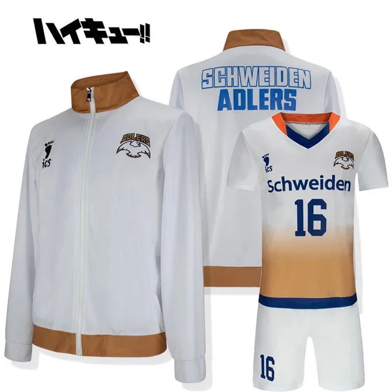 

Anime Haikyuu Cosplay Costume Kageyama Tobio Hoshiumi Kourai High School Volleyball Club Uniform Sportswear Tracksuit Women Men