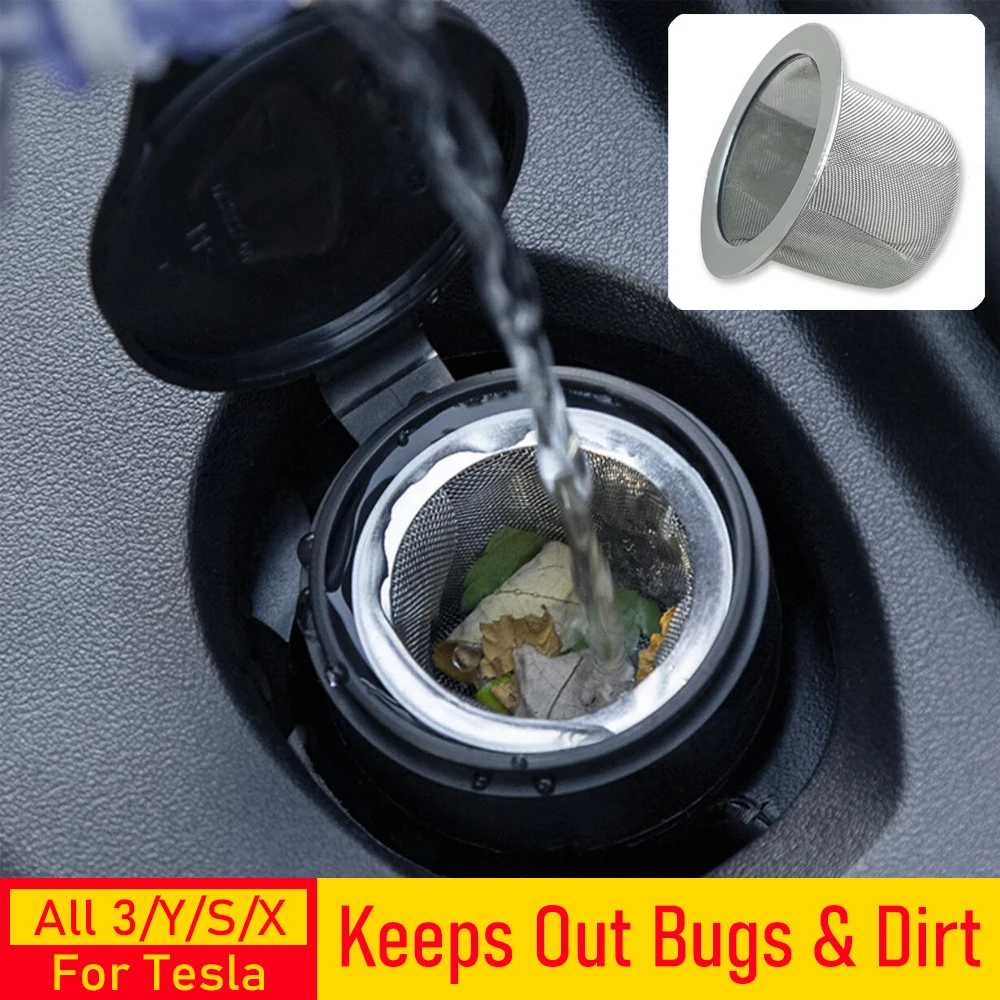 Scheibenwaschflüssigkeit Filter für Tesla Modell 3Y S X Wacholder Scheibenwischer Wasser Flüssigkeit Filter Ansauggrill Auto Zubehör