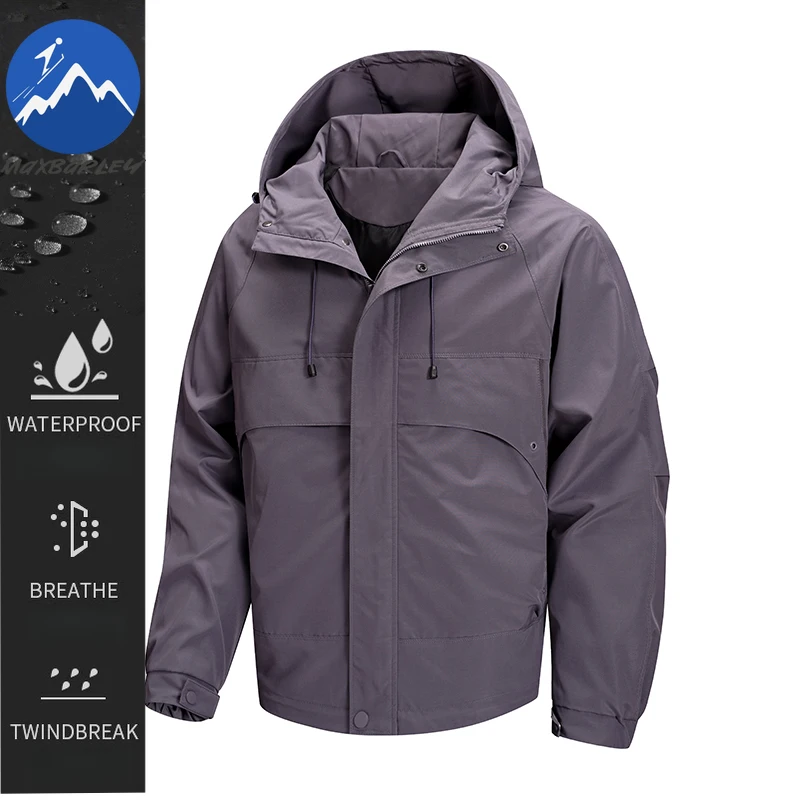 

Maxbarley Yama Style Windbreaker Men 2025 Autumn Casual Waterproof Windproof Functional Jacket Moto Camping Fishing Hooded Coat